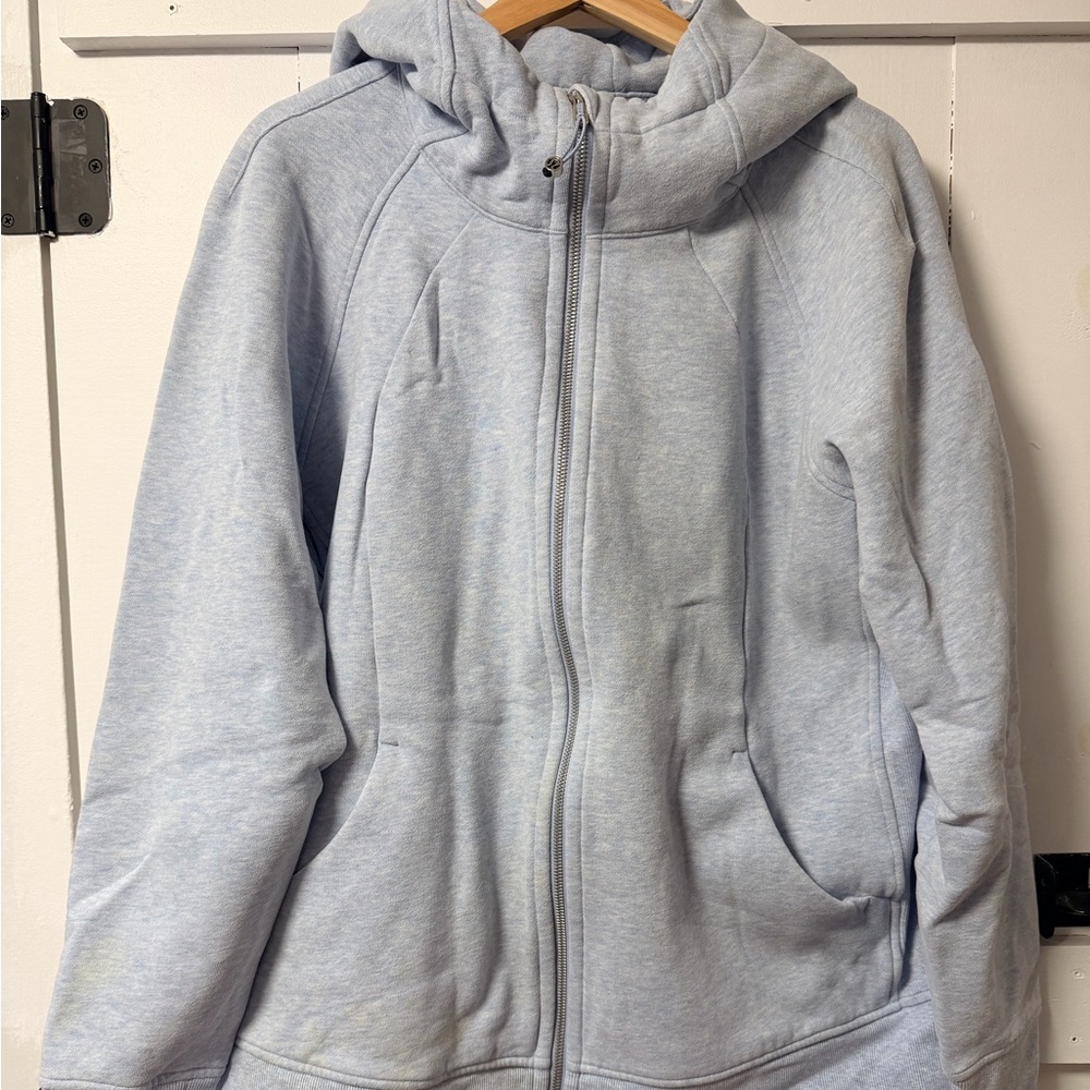 Lululemon Light Blue Zip-Up Hoodie